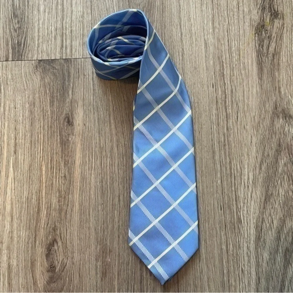 BOSS Men’s Silk Tie | Blue, White, Yellow